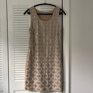 Tan and Silver Dress by Dina Be